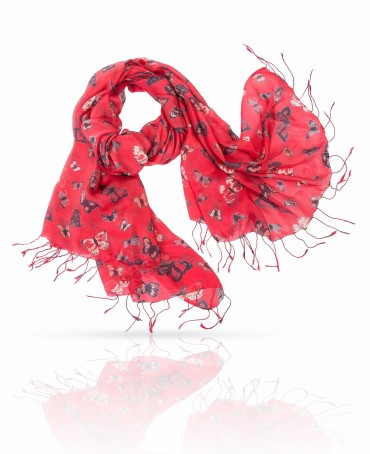 Палантин Женский S20-BUTTFLY/SHOCK.PINK